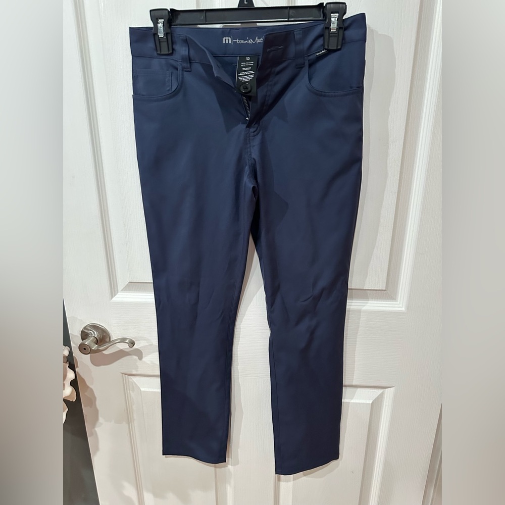 Travis Mathew Navy Blue Slim Fit Pants Golf